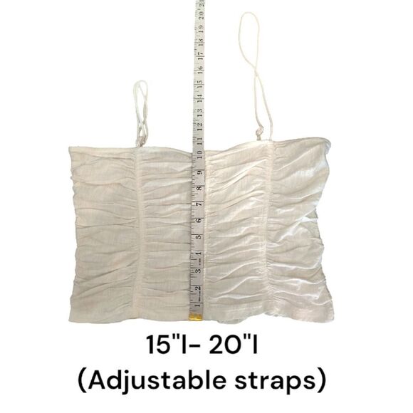 Free People White Cotton Belong Together Cropped Tank Medium NWOT - Picture 14 of 15